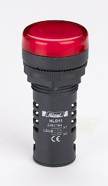 چراغ سیگنال هیمل 220 ولت AC/DC قرمز سری HLD11