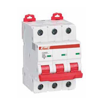  کلید مینیاتوری Himel تیپ C تک پل سری 10KA HDB9S با جریان های 50/63A 