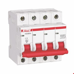 کلید مینیاتوری Himel تیپ C چهار پل سری HDB6S با جریان های 10/16/20/25/32/40A